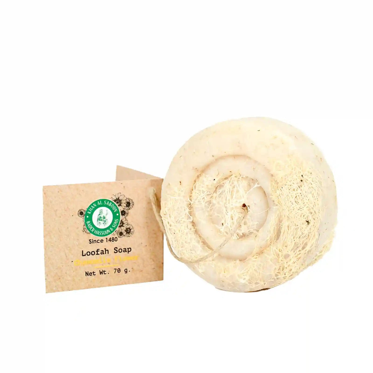 Chamomile Herbal Soap with Loofah - be - natura.ae