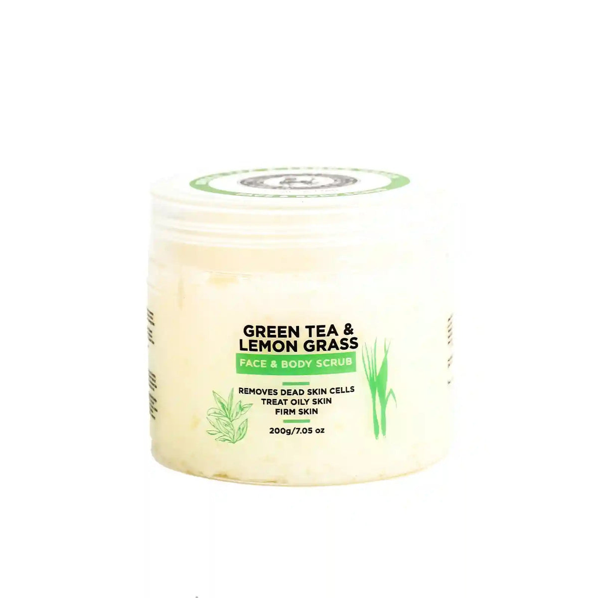 Green Tea & Lemon Grass Exfoliating Scrub - be - natura.ae